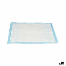 Empapador 60 x 60 cm Azul Blanco Papel Polietileno (10 Unidades) de Mascow, Pañales y alfombras sanitarias - Ref: S3625828, P...