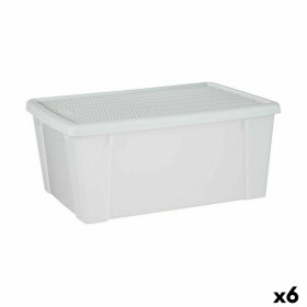 Caja de Almacenaje con Tapa Stefanplast Elegance Blanco Plástico 29 x 17 x 39 cm (6 Unidades) de Stefanplast, Cajas y arcones...