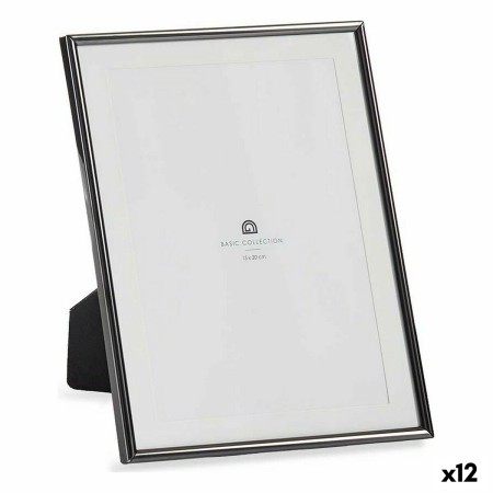 Photo frame Crystal Black Steel (12 Units) by Gift Decor, Table and wall frames - Ref: S3625845, Price: 44,29 €, Discount: %