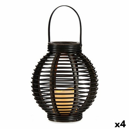 Lanterna LED Castanho Plástico 21 x 23,7 x 21 cm (4 Unidades) de Ibergarden, Postes de iluminação - Ref: S3625863, Preço: 52,...