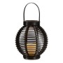 LED Lantern Brown Plastic 21 x 23,7 x 21 cm (4 Units) by Ibergarden, Post Lights - Ref: S3625863, Price: 52,25 €, Discount: %