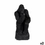 Decorative Figure Gorilla Black 20 x 45 x 20 cm (2 Units) by Gift Decor, Ornaments - Ref: S3625896, Price: 46,03 €, Discount: %