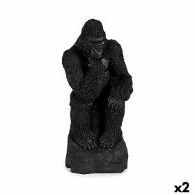 Statua Decorativa Gorilla Nero 20 x 45 x 20 cm (2 Unità) di Gift Decor, Soprammobili - Rif: S3625896, Prezzo: 46,03 €, Sconto: %