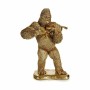 Figura Decorativa Gorila Violino Dourado 16 x 40 x 30 cm (3 Unidades) de Gift Decor, Adornos - Ref: S3625901, Preço: 49,82 €,...