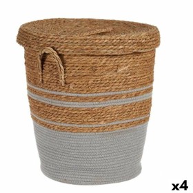 Basket Brown Grey Marine algae 44 x 48 x 44 cm (4 Units) by Gift Decor, Storage boxes and chests - Ref: S3625908, Price: 144,...