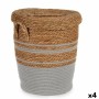 Basket Brown Grey Marine algae 36 x 43 x 36 cm (4 Units) by Gift Decor, Storage boxes and chests - Ref: S3625913, Price: 127,...