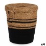 Basket Brown Black Marine algae 36 x 43 x 36 cm (4 Units) | Tienda24 - Global Online Shop Tienda24.eu