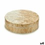 Boîte Décorative Blanc Beige Nacre noire Contre-plaqué 25 x 8 x 25 cm (4 Unités) de Gift Decor, Boîtes - Réf : S3625923, Prix...