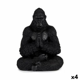 Figura Decorativa Gorila Yoga Preto 16 x 28 x 22 cm (4 Unidades) de Gift Decor, Adornos - Ref: S3625928, Preço: 41,16 €, Desc...