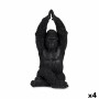 Deko-Figur Gorilla Yoga Schwarz 18 x 36,5 x 19,5 cm (4 Stück) | Tienda24 - Global Online Shop Tienda24.eu