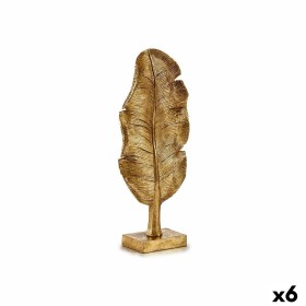 Decorative Figure Leaf of a plant Golden 8 x 43,5 x 17 cm (6 Units) by Gift Decor, Ornaments - Ref: S3625939, Price: 71,60 €,...