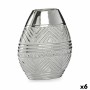 Vase Width Silver Ceramic 9,8 x 26,5 x 22 cm (6 Units) by Gift Decor, Vases - Ref: S3625953, Price: 39,11 €, Discount: %