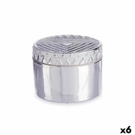 Guarda-Joias Prateado Cerâmica 13,5 x 9,5 x 13,5 cm (6 Unidades) de Gift Decor, Caixas - Ref: S3625954, Preço: 29,84 €, Desco...