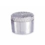 Jewelry box Silver Ceramic 13,5 x 9,5 x 13,5 cm (6 Units) | Tienda24 - Global Online Shop Tienda24.eu