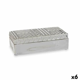 Jewelry box Silver Ceramic 10,2 x 6,3 x 20,5 cm (6 Units) by Gift Decor, Boxes - Ref: S3625955, Price: 29,84 €, Discount: %