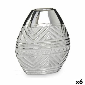 Vase Breite Silberfarben aus Keramik 8 x 19,5 x 17,5 cm (6 Stück) von Gift Decor, Vasen - Ref: S3625964, Preis: 29,37 €, Raba...