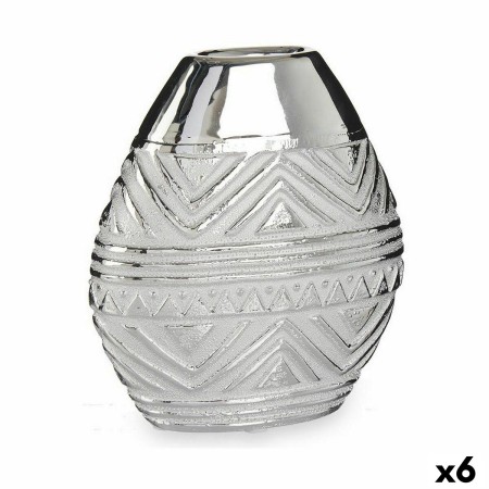 Vase Largeur Argenté Céramique 8 x 19,5 x 17,5 cm (6 Unités) de Gift Decor, Vases - Réf : S3625964, Prix : 29,37 €, Remise : %