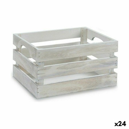 Decorative box White Aspen wood 26,2 x 13,2 x 15,8 cm (24 Units) by Gift Decor, Boxes - Ref: S3625974, Price: 70,28 €, Discou...