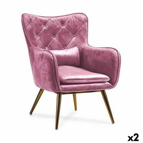 Poltrona Cor de Rosa 68 x 92 x 70 cm (2 Unidades) de Gift Decor, Cadeiras - Ref: S3625984, Preço: 343,00 €, Desconto: %