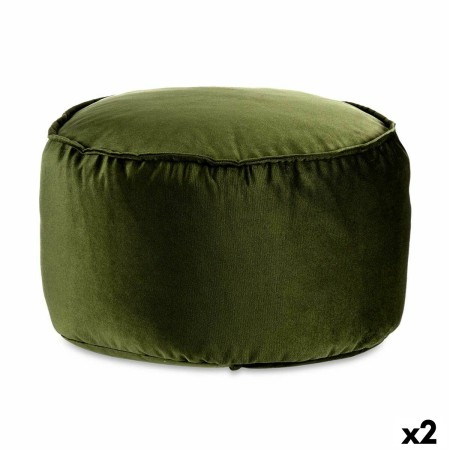 Puff Veludo Verde 60 x 39 x 60 cm (2 Unidades) | Tienda24 - Global Online Shop Tienda24.eu