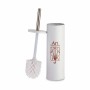 Toilet Brush Art Nouveau White Bronze Steel Plastic 9,5 x 37,5 x 9,5 cm (12 Units) | Tienda24 - Global Online Shop Tienda24.eu