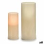 Vela LED Creme 7,5 x 17,3 x 7,5 cm (6 Unidades) de Gift Decor, Velas eléctricas e LED - Ref: S3626047, Preço: 19,95 €, Descon...