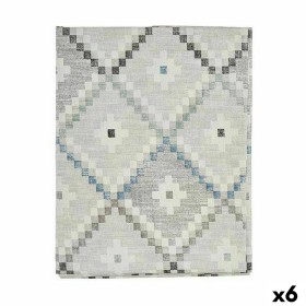 Nappe toile Antitaches Losanges 140 x 180 cm Bleu (6 Unités) de Kinvara, Accessoires de fête - Réf : S3626053, Prix : 61,19 €...