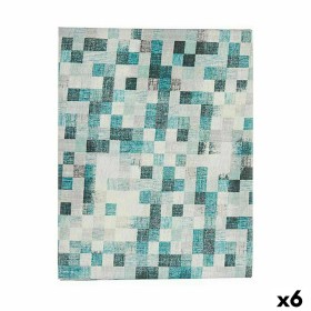 Tovaglia Tela Antimacchia Quadri 140 x 180 cm Turchese (6 Unità) di Kinvara, Articoli per feste - Rif: S3626056, Prezzo: 61,1...