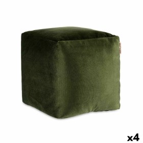 Pouf Velours Vert 30 x 30 x 30 cm (4 Unités) de Gift Decor, Fauteuils poire - Réf : S3626071, Prix : 40,64 €, Remise : %