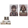 Conjunto de 2 quadros Tela Africana 70 x 50 x 1,5 cm (6 Unidades) | Tienda24 - Global Online Shop Tienda24.eu