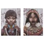 Juego de 2 cuadros Lienzo Africana 70 x 50 x 1,5 cm (6 Unidades) de Gift Decor, Impresiones sobre lienzo - Ref: S3626078, Pre...