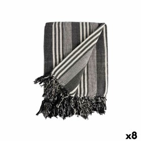 Multipurpose throw Stripes 235 x 205 cm White Grey (8 Units) by Gift Decor, Sofas & Couches - Ref: S3626091, Price: 61,98 €, ...