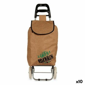 Shopping cart Brown 3,3 L 36 x 95 x 35 cm (10 Units) by Kinvara, Shopping bags and baskets - Ref: S3626093, Price: 88,34 €, D...