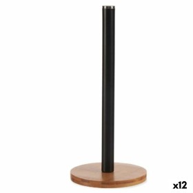 Kitchen Paper holder Black Bamboo Steel 15 x 15 x 33,5 cm (12 Units) by Kinvara, Shelves and supports - Ref: S3626095, Price:...