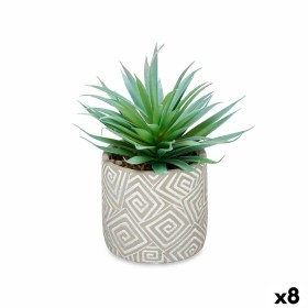 Planta Decorativa Suculenta Madeira Plástico 17 x 21 x 17 cm (8 Unidades) de Ibergarden, Plantas - Ref: S3626105, Preço: 41,6...