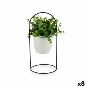 Planta Decorativa Folhas Redonda Metal Plástico 21 x 30 x 21 cm (8 Unidades) de Ibergarden, Plantas - Ref: S3626108, Preço: 7...