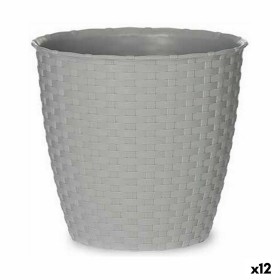 Planter Stefanplast Grey Plastic 19 x 17,5 x 19 cm (12 Units) by Stefanplast, Cachepots - Ref: S3626124, Price: 27,78 €, Disc...