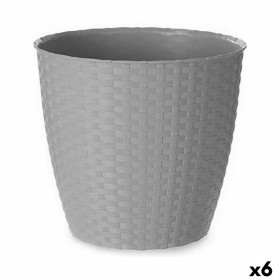 Blumentopf Stefanplast Grau Kunststoff 24 x 22,3 x 24 cm (6 Stück) von Stefanplast, Töpfe - Ref: S3626125, Preis: 22,28 €, Ra...