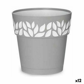 Pot auto-arrosant Stefanplast Cloe Gris Plastique 19 x 19 x 19 cm (12 Unités) de Stefanplast, Pots de fleurs - Réf : S3626132...