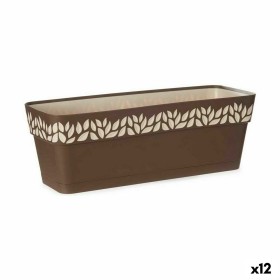 Floreira Autoirrigável Stefanplast Gaia Antracite Plástico 13,3 x 12,3 x 29,3 cm (12 Unidades) | Tienda24 - Global Online Shop Tienda24.eu