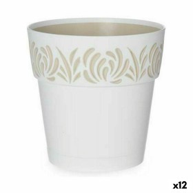 Pot auto-arrosant Stefanplast Gaia Blanc Plastique 15 x 15 x 15 cm (12 Unités) de Stefanplast, Pots de fleurs - Réf : S362614...