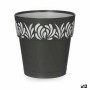 Self-watering flowerpot Stefanplast Gaia Anthracite Plastic 15 x 15 x 15 cm (12 Units) by Stefanplast, Flower Pots - Ref: S36...