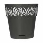 Self-watering flowerpot Stefanplast Gaia Anthracite Plastic 15 x 15 x 15 cm (12 Units) by Stefanplast, Flower Pots - Ref: S36...