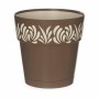 Self-watering flowerpot Stefanplast Gaia Brown Plastic 15 x 15 x 15 cm (12 Units) | Tienda24 - Global Online Shop Tienda24.eu