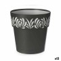 Vaso Autoirrigável Stefanplast Gaia Antracite Plástico 19 x 19 x 19 cm (12 Unidades) de Stefanplast, Vasos para flores - Ref:...