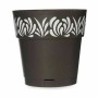 Self-watering flowerpot Stefanplast Gaia Anthracite Plastic 25 x 25 x 25 cm (6 Units) by Stefanplast, Flower Pots - Ref: S362...