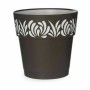 Vaso Autoirrigável Stefanplast Gaia Antracite Plástico 25 x 25 x 25 cm (6 Unidades) de Stefanplast, Vasos para flores - Ref: ...