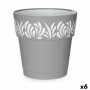 Vaso Autoirrigável Stefanplast Gaia Cinzento Plástico 25 x 25 x 25 cm (6 Unidades) | Tienda24 - Global Online Shop Tienda24.eu