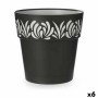 Pot auto-arrosant Stefanplast Gaia Anthracite Plastique 29 x 29 x 29 cm (6 Unités) de Stefanplast, Pots de fleurs - Réf : S36...