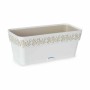 Self-watering planter Stefanplast Gaia White Plastic 13,3 x 12,3 x 29,3 cm (12 Units) by Stefanplast, Window Boxes - Ref: S36...